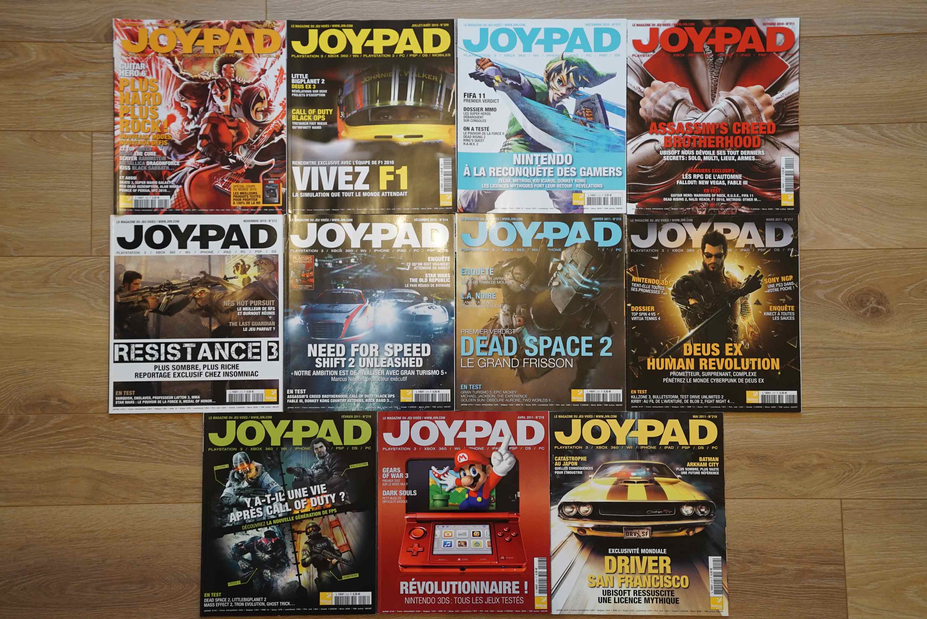 JOYPAD 208,209,210,211,212,214,215,216,217,218,219