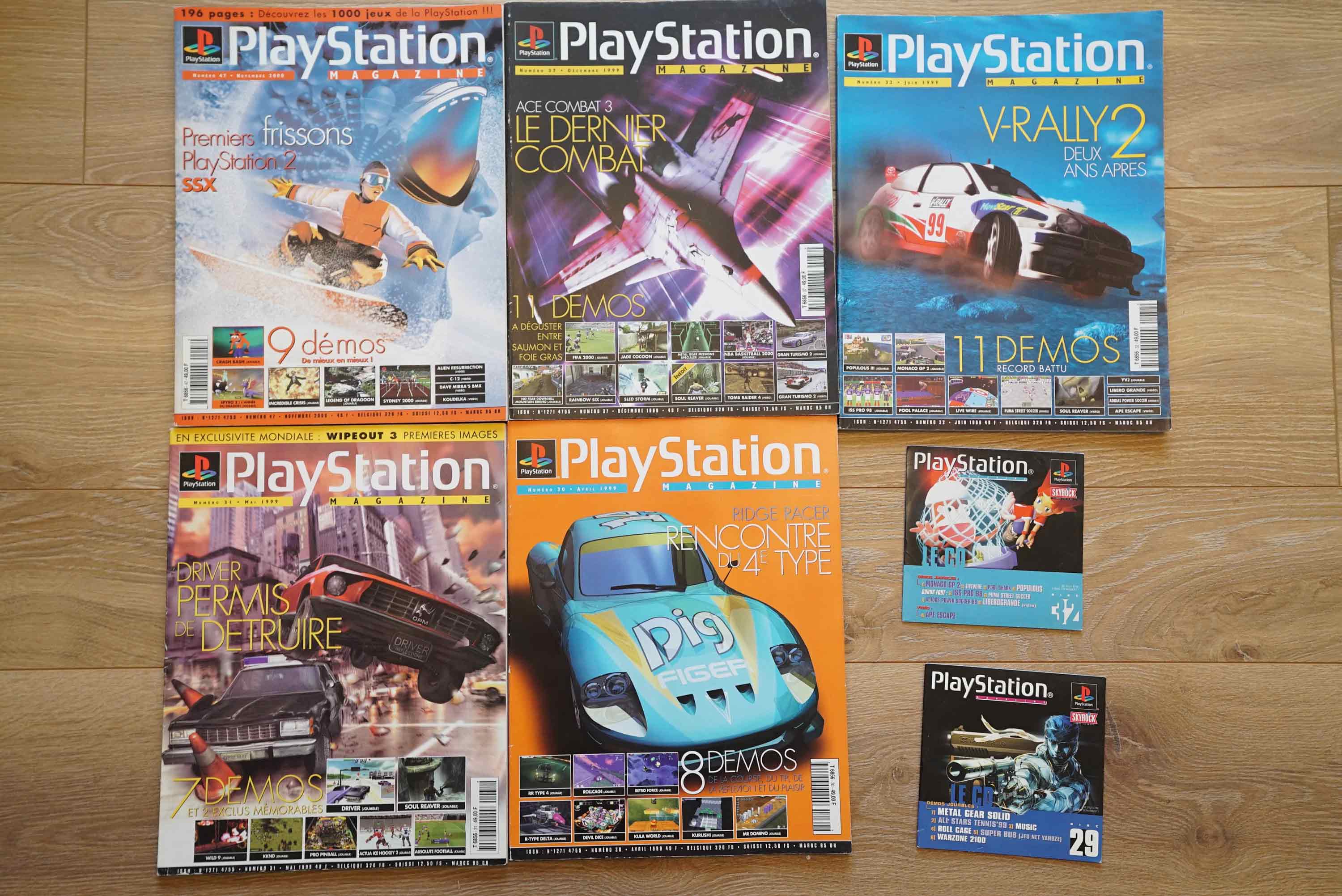 PLAYSTATION MAGAZINE 30,31,32,37,47